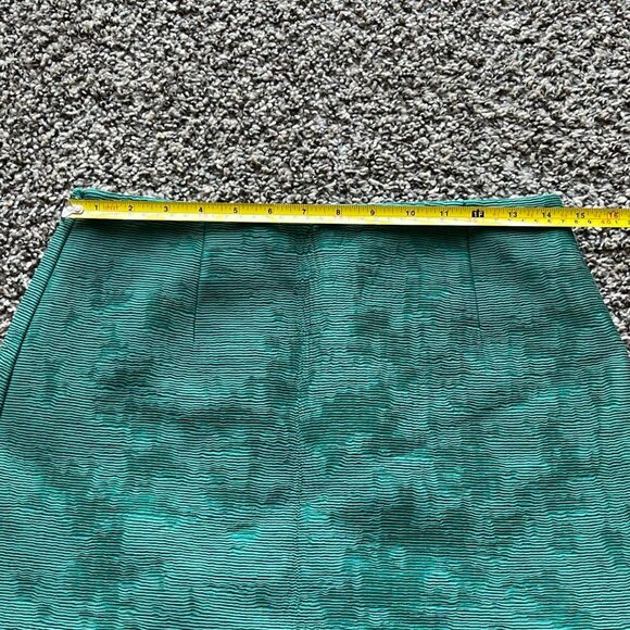 Sandro Pencil Skirt Womens 3 Green Tiered Layered Ruffled Dainty Spring Coquette - Picture 5 of 7